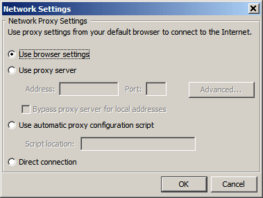 Advanced Network Settings panel