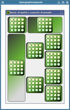 Screenshot of the Basic Layouts Example